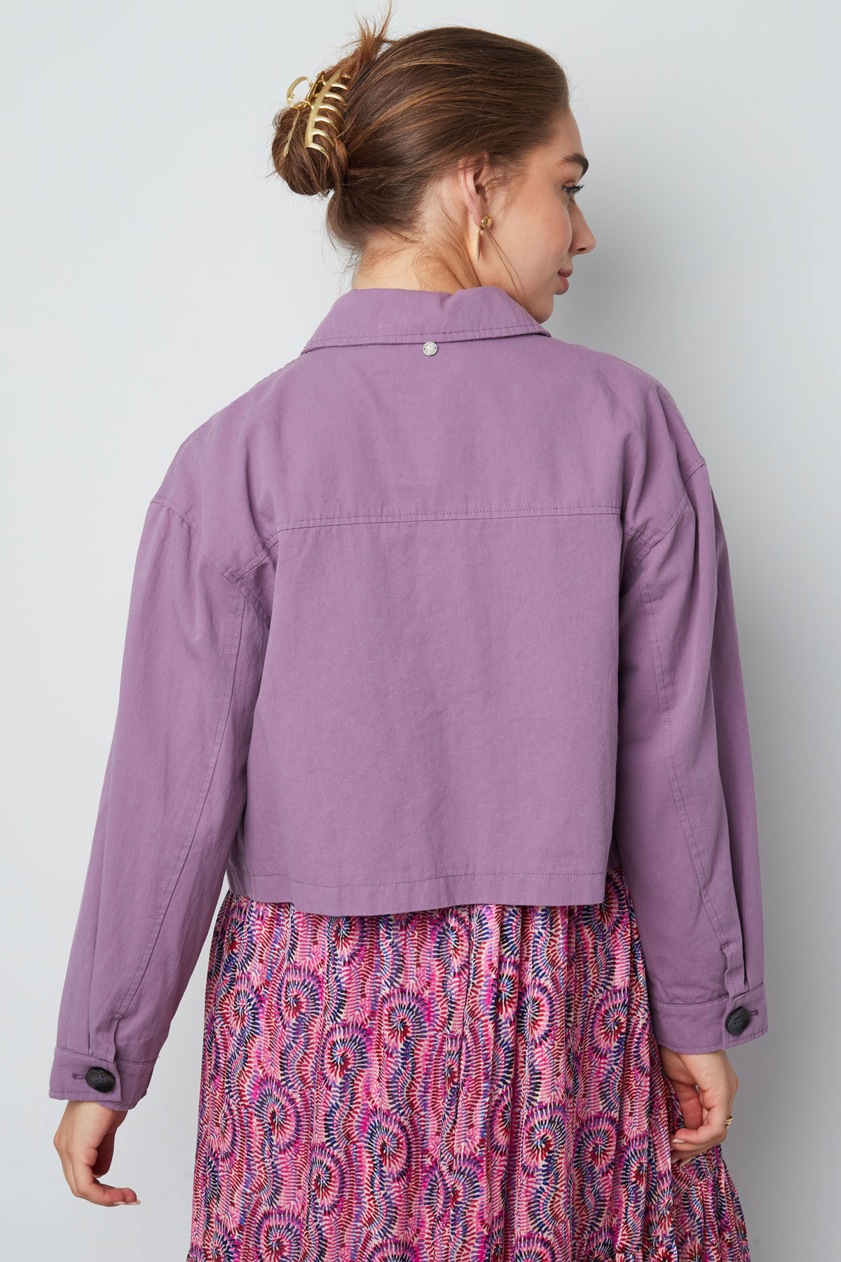 Cropped jacket - purple Picture8